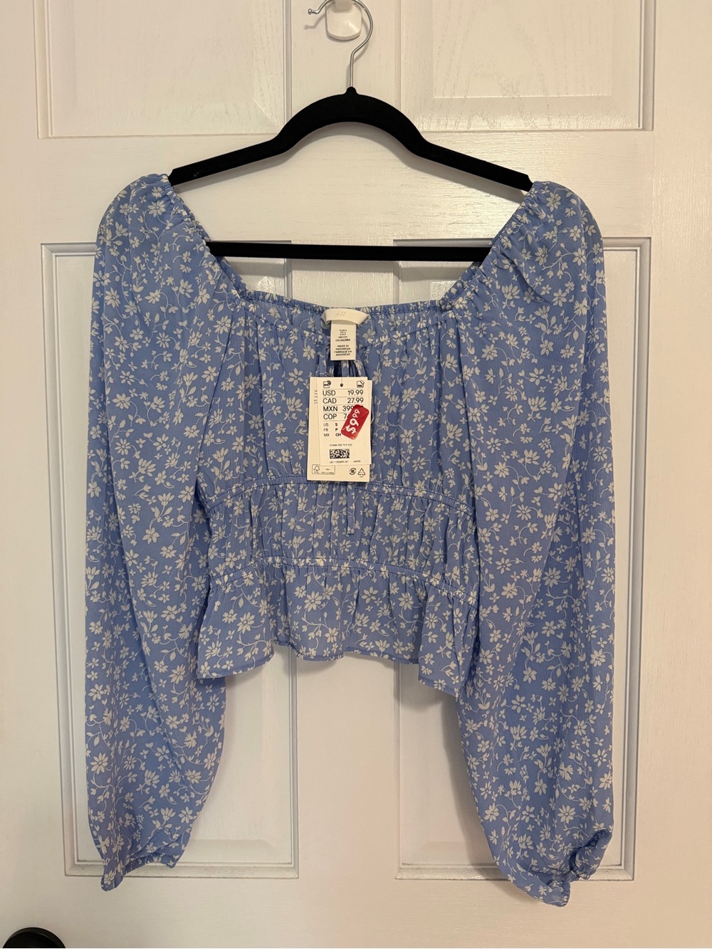Blue Floral Top